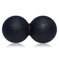ZSZBACE Massage Ball - Double Massage Ball & Mobility Ball for Physical Therapy - Deep Tissue Massage Tool for Myofascial Release, Muscle Relaxer, Acupoint Massage (Black)