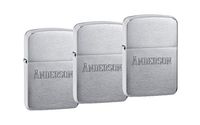 Personalized 1941 Zippo Lighters Set of 3 with Free Engraving in University Font