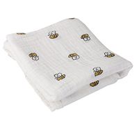 1 Pcs Muslin Cotton Blanket Newborn Baby Blanket Swaddle Bath Towel Bee