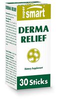 Supersmart - Derma Relief - Probiotic Formula to Help Eradicate Skin Conditions with B2 and Vitamin C | Non-GMO - 30 Sticks