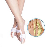 3 Sizes Bunion Corrector, Hallux Valgus Bunion Brace Splint Pads for Foot Bunion Relieve Relief Aid Surgery Treatment Toe Separators Straighteners by ERGOfoot [S]