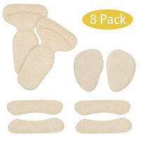 High Heel Pad -Ball of Foot Insoles, Back High Heel Pad - Back Heel Shoe Cushion Inserts,Heel Grips for Relief Heel Pain, Anti Slip Shoe Cushion, Ball of Foot Insoles, High Heel L