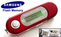 EvoDigitals 8GB Red MP3 WMA Player (samsung memory) USB With FM Tuner, Voice Recorder + More