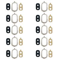 JUNXI Phone case Phone Cover 10 PCS Back Camera Bezel with Lens Cover & Adhesive for Galaxy J4, J400F/DS, J400G/DS (Black)+ (Color : Gold)