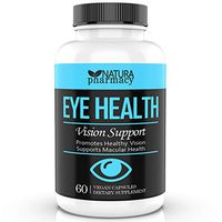 Vegan Eye Health Vitamins AREDS 2 Formula with Lutein, Zeaxanthin, Zinc and Vitamin C for Macular Degeneration, Strain, Dry Eyes and Vision Support (60)
