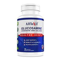 Alflexil Premium Glucosamine & Chondroitin Nutritional Supplement - Healthy Joint, Bone & Knee Support - Rich In MSM & Collagen - Organic natural Ingredients - Made In USA - 120 Capsules