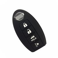 New Black Protect Silicone 4 Buttons Key Case Cover Fob Skin Chains Bag Holder Jacket for Nissan Maxima Altima Armada 350Z 370Z GT-R Sentra Murano Rogue Versa Pathfinder