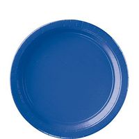 Round Paper Plates | 20ct (10.5 inch, Bright Royal Blue)