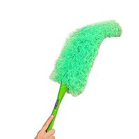 Keshiwo Magic Soft Microfiber Cleaning Duster Dust Cleaner Handle Feather Static Green Green
