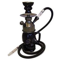 The B12 Glass of Beer Skull Hookah Shisha (Black)