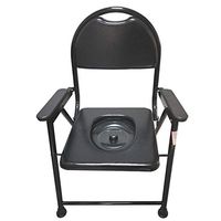 G-LXYZBQSHYP Toilet Chair Elderly Mobile Commode Chair Foldable Suitable for Pregnant Women, The Elderly, The Disabled