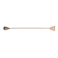 Barfly M37072ACP Bar Spoon with Strainer End, 15 3/4" (40.0 Cm), Antique Copper