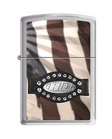 Zippo Harley-Davidson Stud Brushed Pocket Lighter, Chrome