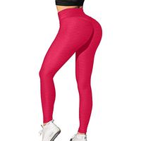 CCatyam Yoga Pants for Women, Trousers Solid High Waist Tight Fitness Underpants Leggings Slim Fashion Hot Pink