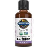 Garden of Life Essential Oil, Lavender 1 fl oz (30 mL), 100% USDA Organic & Pure, Clean, Undiluted & Non-GMO - for Diffuser, Aromatherapy, Meditation, Skincare, Sleep - Calming, Relaxing, Soothing