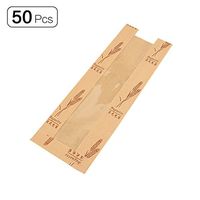 50Pcs Anti-oil Kraft Paper French Stick Baguette Bread Bag 3.9x1.77x12.2inch