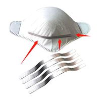 tesyyke 50/100/200Pcs 90mm Aluminum Strip Nose Bridge for Face DIY Making Accessories Crafts