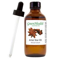 Anise Star Essential Oil - 4 fl oz (118 ml) Glass Bottle w/Glass Dropper - 100% Pure Essential Oil - GreenHealth