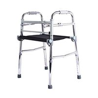ZWJ-Rolling Walkers Multifunctional Walker Auxiliary Walking Bracket Aluminum Alloy Maximum Load 210 lbs (Color : Silver)
