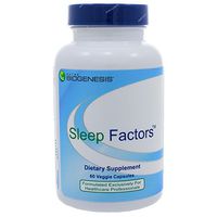Nutra BioGenesis Sleep Factors - 120 Capsules - Melatonin, GABA and L-Theanine to Help Support Healthy Sleep and Rest - Non-Habit Forming, Gluten Free, Vegan, Non-GMO