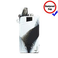DSC-Mart Silicone Case for Smok Trinity Alpha 30W Pod System with Cap, Protective Rubber Cover Sleeve Shield Wrap (Blackwhite)