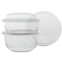 PresentaBowls Clear Bowls, Plastic, 16 oz, 63/Bag, 504/Carton, Sold as 504 Each