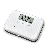 U-Trak Pill Box Alarm Pill Organizer Mini Portable Daily Pill Case with Digital Alarm Clock Reminder for Pills/Vitamin/Supplements Travel Outdoor 6 Compartments Black