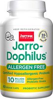 Jarro-Dophilus  Allergen-Free, 10 Billion Per Cap, 60 Count (Cool Ship, Pack of 3)