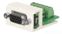 Panduit CMD15HDWHY 15-Pin High-Density 2-Port D-Subminiature Module, White