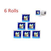 6 Rolls Home Soft Toilet Tissue Eco-Friendly Napkin - Professional Series Premium Enviro Friendly Recycled Toilet Tissue,Hollow Replacement Roll Paper Print Toilet Paper (6 Roll)