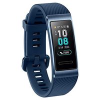 HUAWEI Sport Bracelet, Band 3 Pro GPS Smart Band Metal Amoled 0.95' Full Color Touchscreen Swim Stroke Heart Rate Sensor Sleep Bracelet(Blue)
