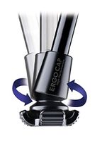 Ergocap® High Performance Crutch Rubber Tip - Rubber Replacement Foot Pad for Walking Canes - Stable Four Point, Engineered to Mimic The Joint Articulation of The Foot/Ankle (Universal-1 Crutch Tip)