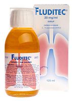 Fluditec Syrup 20mg/ml, 125ml- Relief for Acute Bronchitis Cough, Bronchial Throat Respiratory Health
