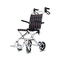 Multifunctional Folding Wheelchair Aluminum Lightweight Old Children's trolleys Portable Simple Wheelchair (Size : 693249cm)