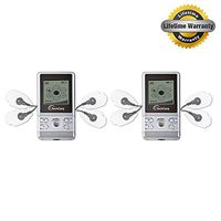 2 Pack Deal TechCare S [Lifetime Warranty] Best Massager Tens Unit Tens Machine Pain Management, Actic, Nerve Disorder, Plantar Fasciitis, Tennis Elbow, Neuropathy