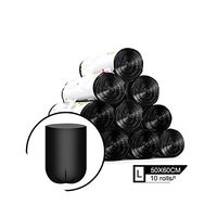 Wenzi-day Garbage Bag Set Trash Waste Bags Roll Rubbish Bag House Kitchen Cleaning,Black