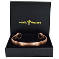 Holistic Magnets® Copper Bracelet XXL for Wrist up to 10” Extra Strength Magnets Arthritis Carpal Tunnel Tendonitis Therapy Magnetic Bracelet Healing Bangle Gift Boxed-HPCH (XXL: Wrist 8.85-10")
