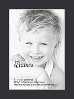 ArtToFrames MAT-21-14x20-Black 14x20 Smooth Black Custom Mat