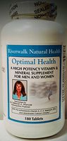 Optimal Health High Potency Multiple Vitamin & Mineral Supplement for Men and Women with Antioxidants Vitamin A, C, D, E, Selenium and Calcium Citrate. Now with methylfolate and Vitamin K2.