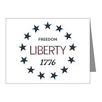 Note Cards (10 Pack) 1776 Freedom Liberty Stars