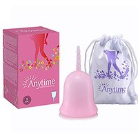 Menstrual Cup, Medical Silicone Reusable - Feminine Hygiene Protection Period Cup (M, Pink)