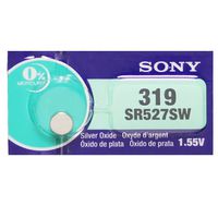 Sony 319 (SR527SW) 1.55V Silver Oxide 0%Hg Mercury Free Watch Battery (4 Batteries)
