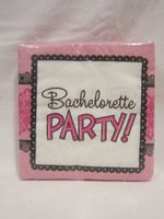 DDI - Pink & Lace Bachelorette Napkins (1 pack of 24 items)
