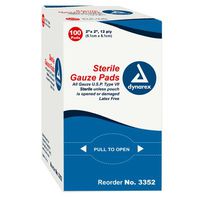 Gauze - 2 x 2 - Dynarex - 100 ct. #DX3352
