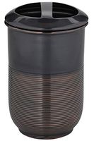 Buffalo Brand Trading Company, Heavyweight Brass, Oil Rubbed Bronze Finish, Toothbrush Holder, 2.75 Inches by 4.5 Inches