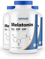 Nutricost Melatonin 5mg, 240 Capsules (3 Bottles)