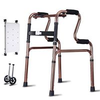 GYZ GY Heavy-Duty Folding Walker, Transport Chair Aid Walking with Wheels with Seat for Elderly Walkers Supporting Up to 418 Pounds Medical Supplies (Color : A)