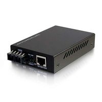 C2G/Cables to Go 26633 10/100/1000 Base-TX to 1000Base SC Gigabit Media Converter, TAA Compliant
