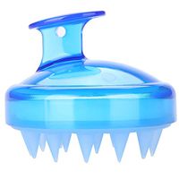 5 Colors Massager Head - Scalp Massager, Massager Brush Head Shampoo - Shower Brush for Body Washing Massager(Blue)