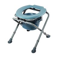 HSRG Folding Bedside Commode Potty Chair,Height Adjustable, Easy Transfer, Space Saving, for Elderly Pregnant Women Outdoor Travel